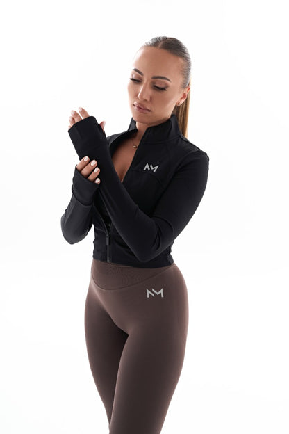 Jachetă Fitness Neagră Damă – (recomandăm o mărime mai mare) - NICK&MAX